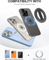 EWA MagOne Ultra Phone Grip Stand with Replaceable Elastic Finger Loop, Removable Magnetic Ring Holder