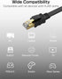 8 100FT, 40Gbps 2000Mhz RJ45 PS5/4/3, Senetem Cat Ethernet Cable High Speed Flat Internet Network Patch Cord, Shielded