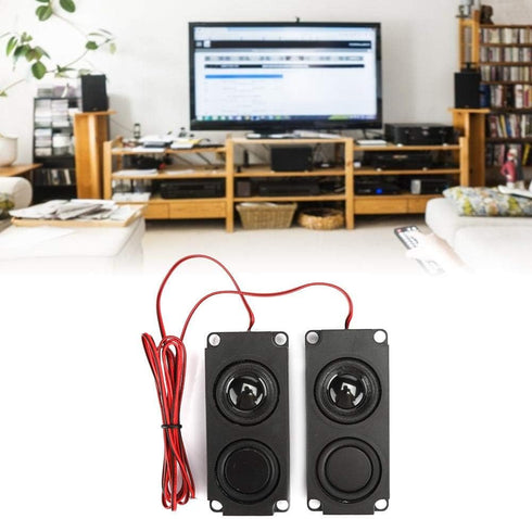 Portable Heavy Bass Loudspeaker, 8O 5W Magnetic Dual Speaker for TV Monitor, High Sensitivity