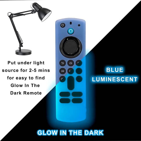 Firestick Remote Cover Case, Compatible with 3rd Gen 2 Pack Fire TV Stick, Glow in The Dark Silicone Sleeve