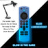 Firestick Remote Cover Case, Compatible with 3rd Gen 2 Pack Fire TV Stick, Glow in The Dark Silicone Sleeve