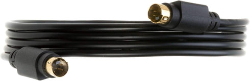 S-Video Cable 4 Pin Male 75 Ohm Patch Cord - Available in 6ft, 12ft, 25ft, 50ft for DVD HDTV
