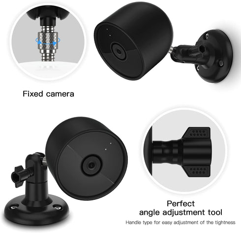 HOLACA Real Water Resistant Protective Case + Wall Mount Bracket for Google Nest Cam Battery, Indoor and Outdoor Use