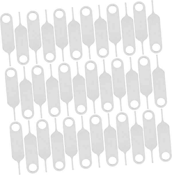 Mikikit 500pcs Durable Stainless Steel Sim Card Ejector Tool Easy to Use
