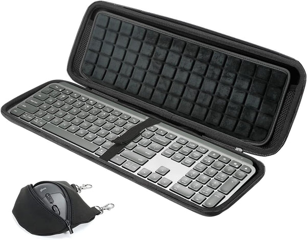 RAIACE Hard Storage Case for Logitech MX Keys S/MX Keys Advanced Wireless Keyboard (Case Only) - Black