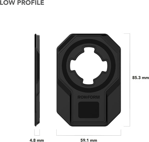 Rokform 3M Universal Adapter, Twist Lock and Mag Safe Compatible, Magnetic Phone Mount, Adapter Mounts to Almost Any