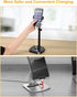 UTEBIT 6-15" 4.7"-15.6" Cell Phone Stand, Height Adjustable Rotating Cell Phone Holder for Desk, Retractable Cell Phone
