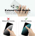 6 Pieces Phone Strap Grip Holder, Telescopic Finger Strap Stand for Most Smartphones (Blossom)