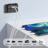 78W 12V USB Outlet Surface Mount Dual USB C 30W & QC 3.0 18W Car USB Port, 12 Volt Charger Socket Panel