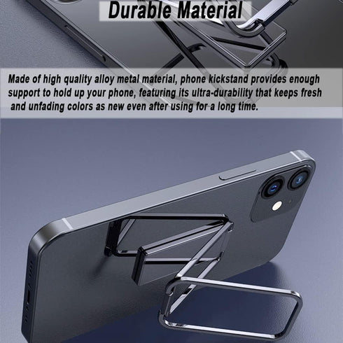 2 Pack Cell Phone Ring Stand Holder, IOUALEY 360° Rotation Adjustable Metal Finger Grip Kickstand for Smartphones