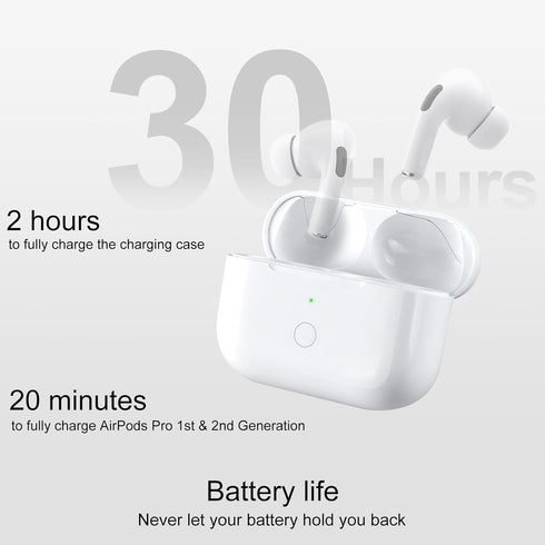 Wireless Charging Case for AirPods Pro 2nd & 1st Generation, Charger Case Replacement with Bluetooth Sync Button