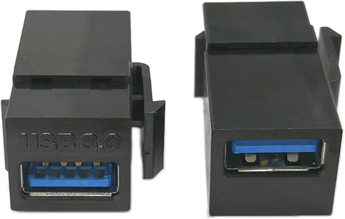 USB 3.0 Keystone Jack Inserts - Haokiang (2-Pack) Female to Female Coupler Insert Connector for Wall Plate