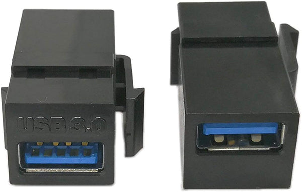 USB 3.0 Keystone Jack Inserts - Haokiang (2-Pack) Female to Female Coupler Insert Connector for Wall Plate