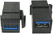 USB 3.0 Keystone Jack Inserts - Haokiang (2-Pack) Female to Female Coupler Insert Connector for Wall Plate
