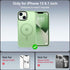 BossKiss iPhone 13 Magnetic Case, Light Green Translucent Matte, Compatible with MagSafe, Screen & Camera Protector