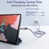 15FT Braided USB C to USB C Cable 100W, Fast Charging for Samsung Galaxy S21/S20, Note 10/20, MacBook Pro/Air, Google