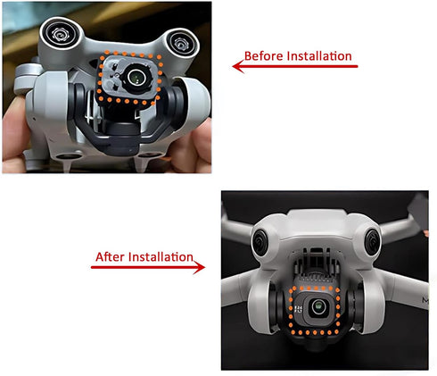 Camera Lens Cap Compatible for DJI Mavic Mini 4 Pro Drone Lens Cover Cap Replacement Gimbal Camera Lens Frame Lid