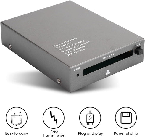USB 2.0 PCMCIA Card Reader, USB2.0 Interface to PC Card ATA, Supports 20MB-20G, Plug and Play