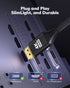 4K 3FT, 1440P/2K@120Hz,4K@30 XG17AHP, DisplayPort to Micro HDMI Cable DP to Micro HDMI Nylon Uni-Directional Cord