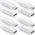 Sumind 10 ft Micro USB Extension Cable (4 Pcs) - Female to Male, Compatible with Wireless Security Cameras, White.