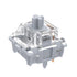 GATERON Silent Silver Keyboard Switches, Dual-Rail Fully Silent 3 Layer 5 Pin Linear DIY RGB (10PCS)