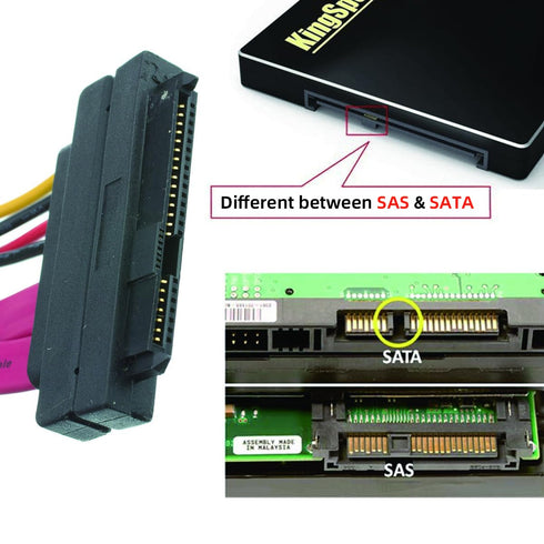 chenyang SFF-8482 Extension Cable, 29Pin Male to Female, 0.5m