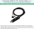 Waveshare Industrial USB to TTL Converter 6pin Serial Cable, Original FT232RNL Chip Better Stability & Compatibility, Compatible with Linux Android Wince Win7/8/8.1/10/11, 300bps ~ 3Mbps Data Rate