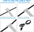 60 6 Inches California JOS PCS Reusable Cable Ties, Wire Ties, Cord Organizer, Cable Organizer, Adjustable Cable