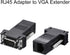 uxcell RJ45 to VGA Extender Adapter - RJ45 Female to DB15 Male Port for Multimedia Video