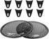 Unifizz 2pcs Black Metal Waffle Grill Cover Protector for 8 Inch Car Universal Audio Speaker Subwoofer