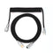 EPOMAKER Mix 1.8m Coiled Keyboard Cable, USB C to USB A TPU Cable for Mechanical Gaming Keyboard (Black)