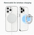 Magnetic Phone Ring Holder for magsafe, Glitter Magnetic Grip Compatible with iPhone 15 14 13 12 Pro max,Pro,Plus,Mini Mag Safe Accessories,Adjustable Kickstand Wireless Charging,Silver