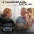 LONPOO Portable Boombox CD Player with FM Radio, USB, Bluetooth, AUX Input, Stereo Sound Speaker, Black