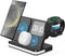 4 in 1 Wireless Charger with Alarm Clock, Compatible for Galaxy S24/Ultra/S24+/S23/Note 20/Z Flip 6/5, Galaxy Watch