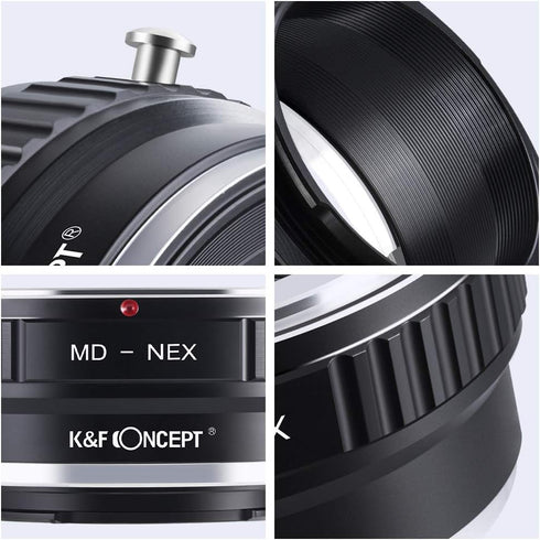 a6500 a6600 a6300 a6000 a7 K&F Concept Lens Mount Adapter Compatible with Minolta MD MC Lens to NEX E-Mount Camera,fits