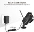 Tonton 12V 1A 10ft AC/DC Power Supply Adapter Cord - Wall Charger for LED Strip Light, CCTV Camera, BT Speaker