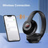 X5 Wireless FM Radio Headphones with Bluetooth, Portable Over Ear Headset, Built-in Microphone, Rechargeable, Stereo