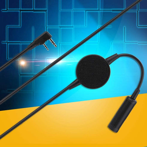 Walkie Talkie Earpiece Headset with Mic, 2 Pin Acoustic Tube Mic PTT TCI Earphone for Motorola, Kenwood Two Way Radio