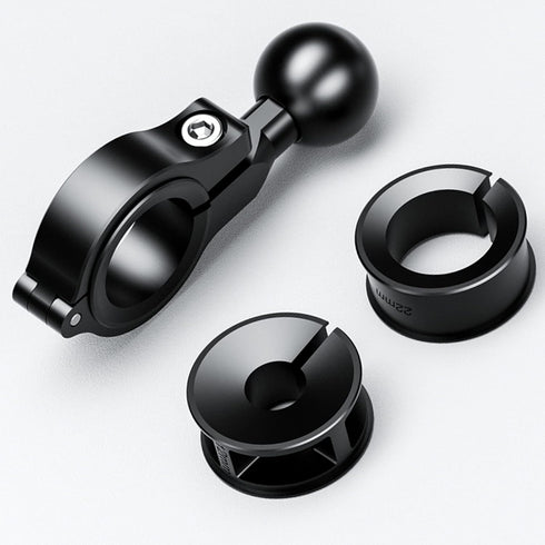 BRCOVAN Handlebar Mount with 1'' TPU Ball Compatible with RAM Mounts B Size Double Socket Arm, Aluminum Material
