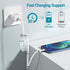 AICase Magnetic Type C to Lightning Cable: Super Organized Nano Data Cable for iPhone 14/13/12/11/Pro/Max/X/8/SE/iPad.