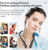 Wireless Waterproof Sports Earphones with 50 Hours Playback, Bluetooth Earphones with Microphone for Gym Running