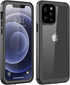 iPhone 12 Pro Heavy Duty Waterproof Case with Built-in Screen Protector, Shockproof & Dustproof, Clear, 6.1 inch.