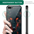 CARLOCA iPhone SE 2022 Case, Black Red Eyes Wolf, Anti-Scratch Soft TPU Shockproof Unique Protective Cover