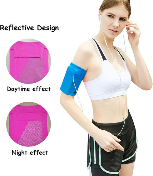 Universal Exercise Armband - Lightweight Running Phone Holder Sleeve, Fit iPhone X/8/7 Plus/7/6, Samsung Galaxy