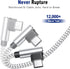USB C to Lightning Cable MFi Certified, 2 Pack 3FT Fast Charging Cord, 90 Degree Nylon Braided for iPhone & More