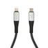 TUMI USB-C Lightning Cable, 5 Foot Phone Charger for iPhone, iPod, iPad & AirPods, Reinforced Knit Fast Charger
