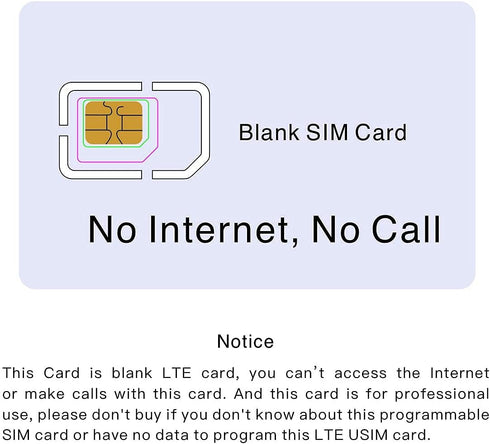 Gialer 10pcs Programmable 4G 2FF 3FF 4FF Operator(10pcs) Writable SIM Card LTE WCDMA GSM Nano Micro Blank USIM Card