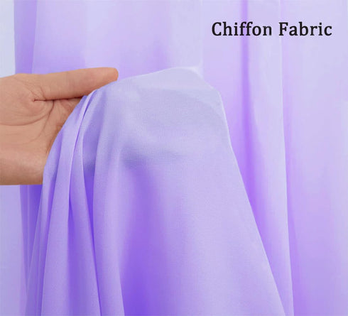 Lavender Wedding Arch Draping Fabric, 29" x 20FT Sheer Drapes for Ceremony, Arbor, Stairs Swag Decoration