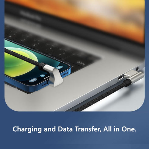 USB A to C Cable, 180 Degree U Shaped Fast Charging and Data Sync Cord, 4Ft Compatible for iPhone 15/15 Pro Max