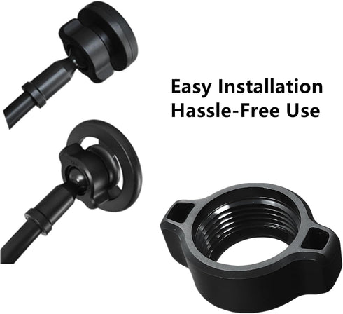 ZIANTENNY 8 17mm Pcs Tightening Nut for Car Mount - Ball-Joint Fixed Adapter Replacement Parts for Car Phone Mount DVR